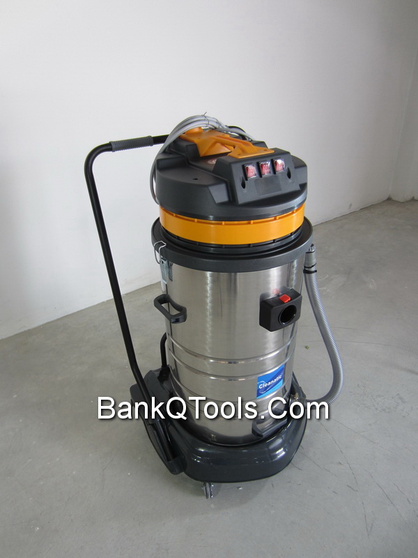 เครื่องดูดฝุ่น-ดูดน้ำ ขนาด 80 ลิตร แบบ 3 มอเตอร์  Cleanatic รุ่น C8007 