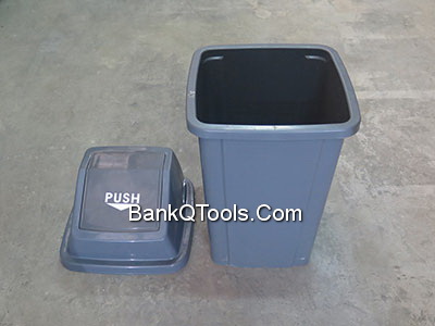 ถังขยะสี่เหลี่ยมฝาสวิง C-6008,C-6028,C-6021-9