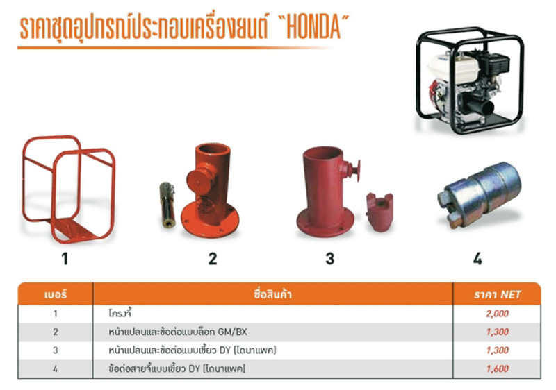 ขุดอุปกรณ์ต่อสายจี้ ประกอบเครื่องยนต์ HONDA