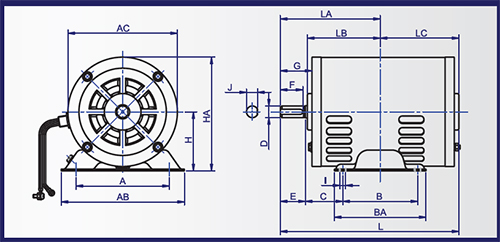 มอเตอร์ 220V SplitPhase Start TSM1/4-size-1